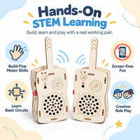 STEM Projects Science Toys for Ages 6-8-13 Walkie Talkies Kids Crafts - image 2