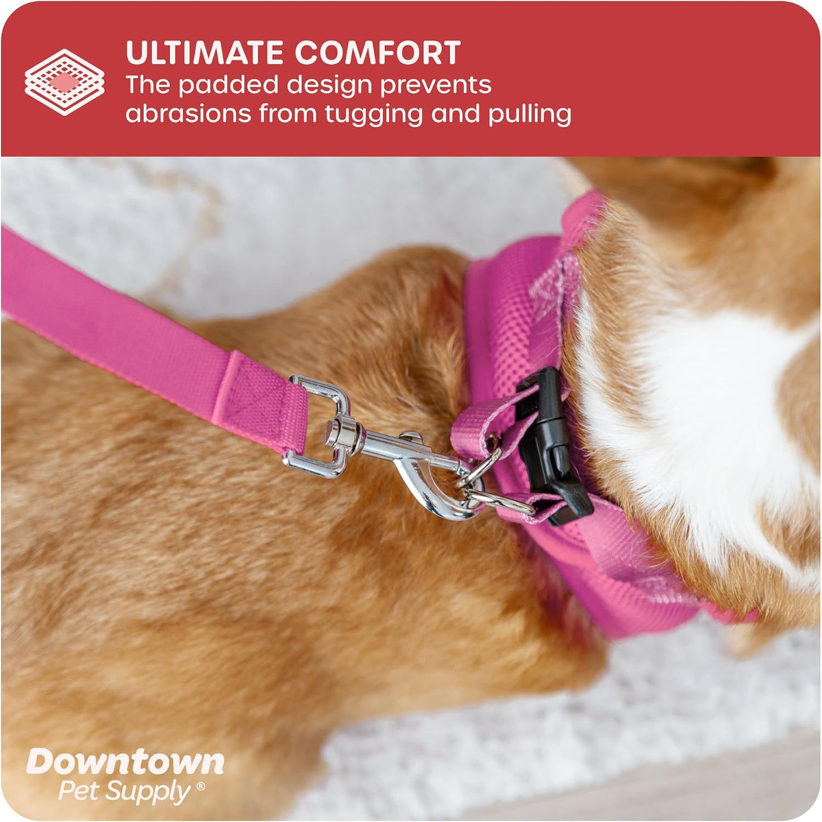 Downtown Pet Supply Step in Dog Harness for Teacup Dogs & Cats No Pull - X-Small / Pink - image 3