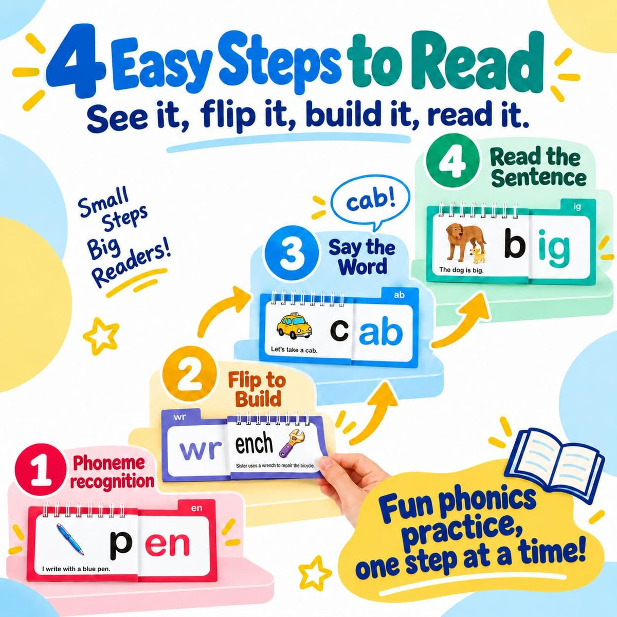 Alened addition and subtraction flash cards with rings and dry-erase markers - view 7