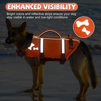 EMUST Dog Life Jacket, Waterproof, Breathable - L / NewOrange - image 4