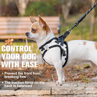 Small Dog Harness and Leash Set, No Pull Puppy Pet Vest, S - XX-Small(Chest Girth 11.5"-13") / Black White - image 4