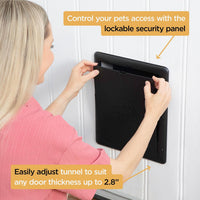 Hakuna Pets Essential Pet Door for Screens - Medium / Black - image 4
