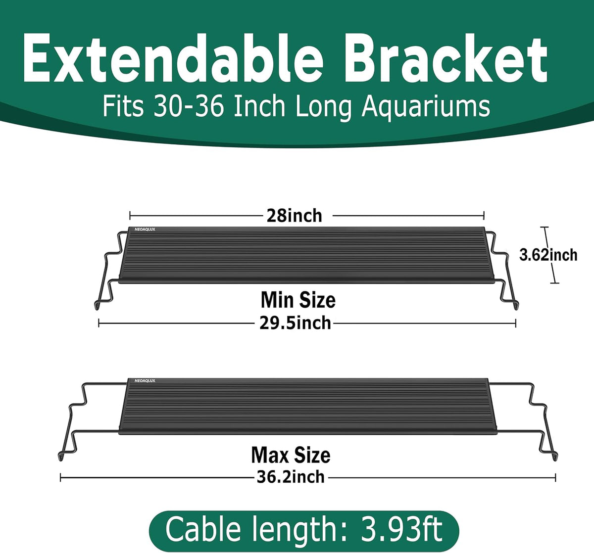24/7 LED Aquarium Light for 18-24 Inch Plant & Fish Tank IP68 - For 30-36 Inch Tank - image 4