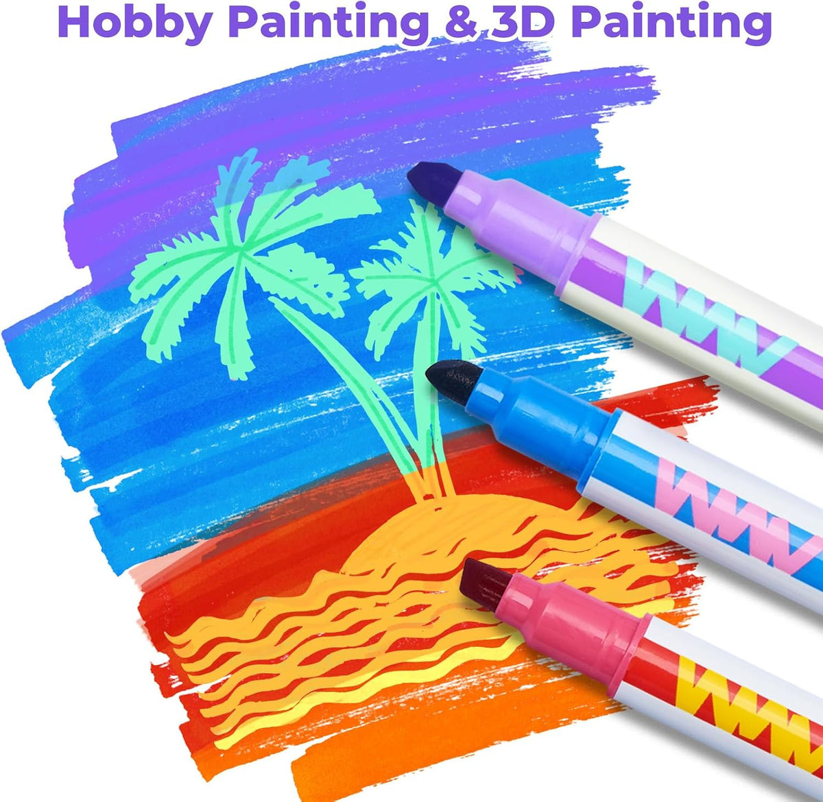 JoyCat 10 Color Changing Markers for Kids Ages 4-8 - Color Changing Markers - image 4