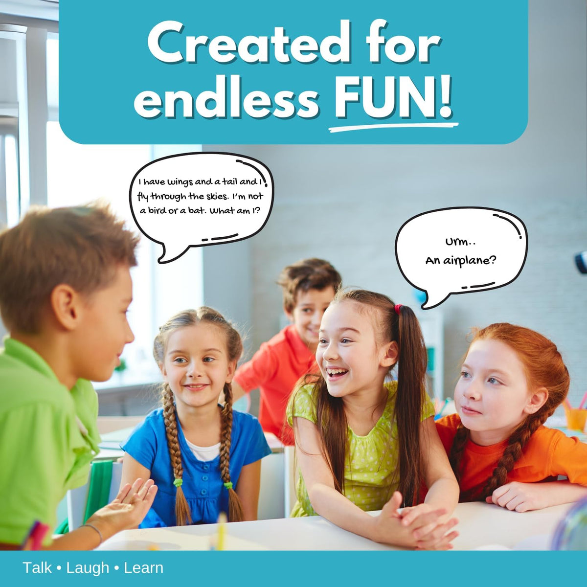 Word Teasers Riddles card game with 150 brain teasers for kids and family - view 4