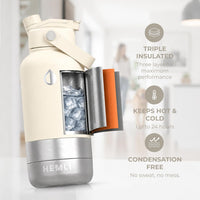 32 oz. Dog Water Bottle, Insulated Dog Travel Water Bottle - White / 32 oz - image 3