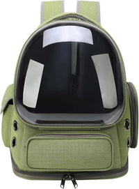Cat Backpack Carrier for Cats and Small Dogs - Green / Large