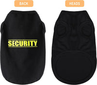 Discover Cozy Cotton Canine Wear: Soft, Lightweight - XL-(22~29lb) | Chest(~22") / Black-Security - image 2