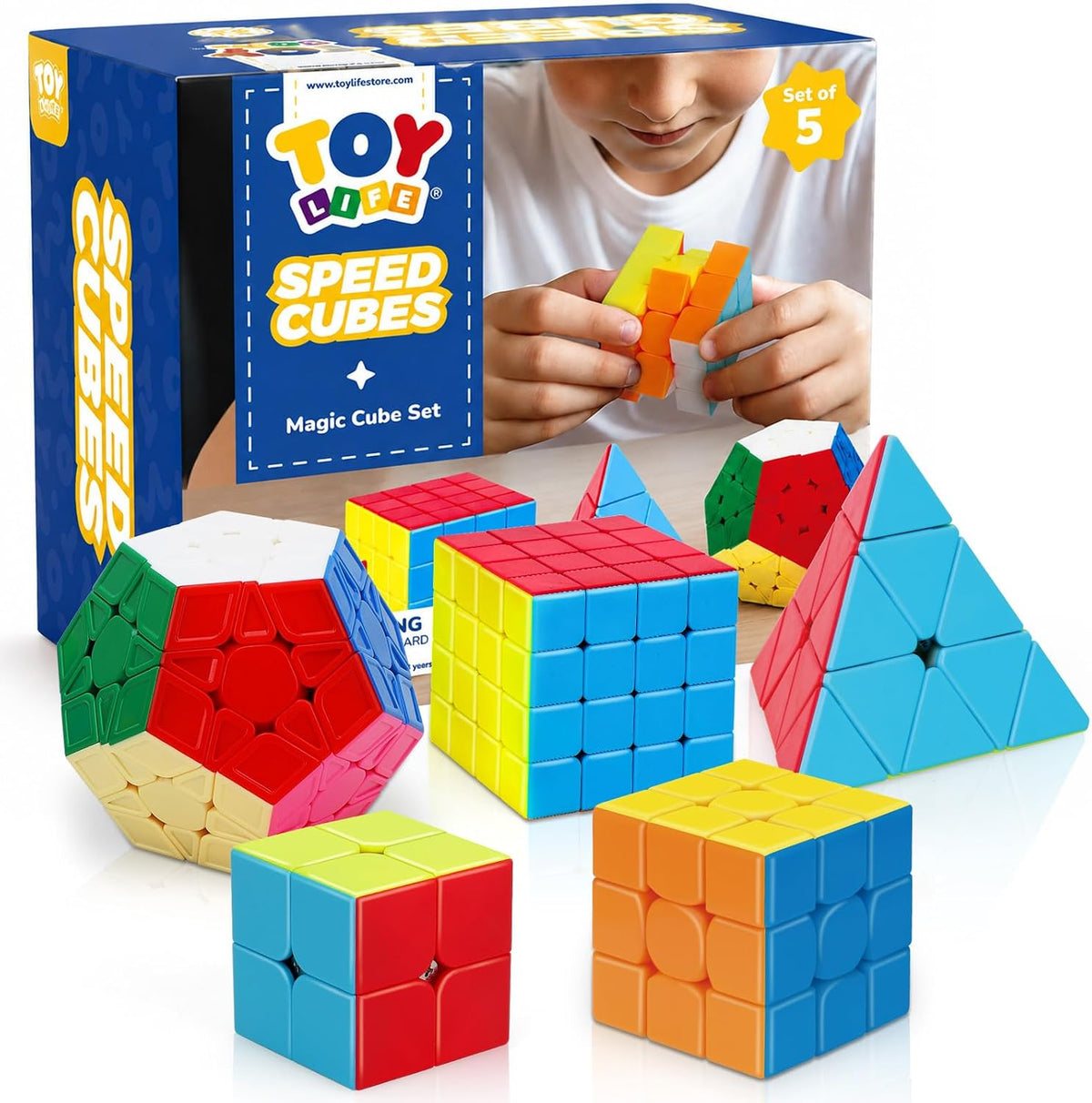 STEAM Life Speed Cube Set - 5 Pcs