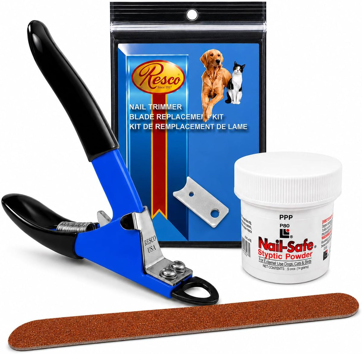 Guillotine Style Dog Nail Clippers for Large Dogs and Cats - Regular / Nail Care Kit