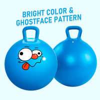 U&C Planet Hopper Ball, 18In Bouncy Ball with Handle for Kids Ages 3-6 – Fun for Kids & Family - 5-9 Years / Blue Ghostface - image 3