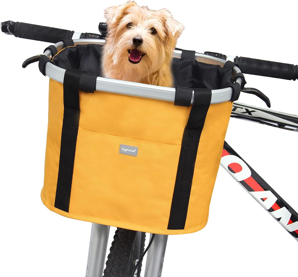 Bicycle Basket Dog Bike Handlebar Basket Front - Sun Orange
