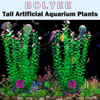 2 pcs Aquarium Decor Plants 21 Inches Extra Large Artificial Plastic - image 3
