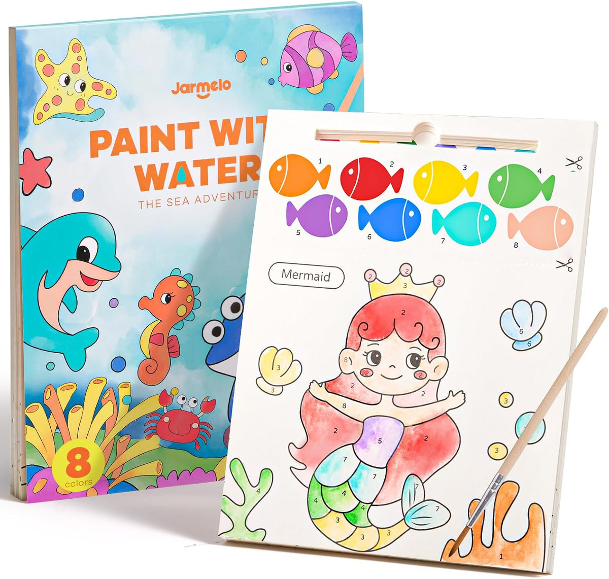 Jar Melo Paint with Water Books for Toddlers, Animals – Fun for Kids & Family - Ocean Animals