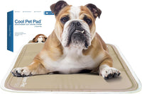 The Green Pet Shop Cool Pet Pad, Self-Cooling - Medium / Iced Latte