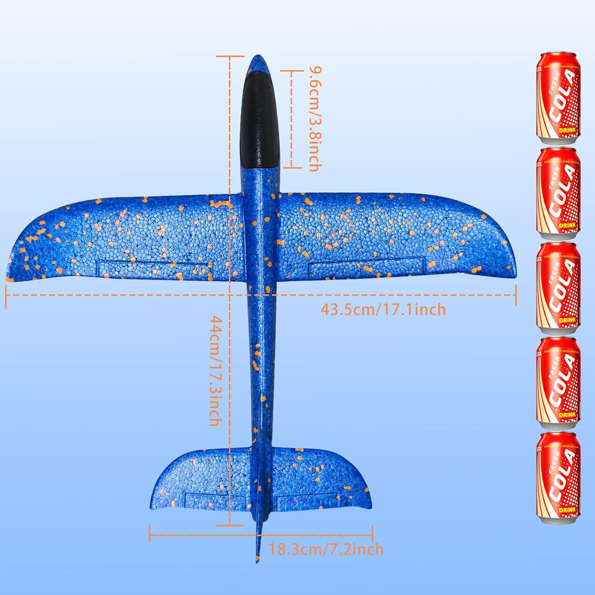 VCOSTORE 2 Pack Foam Airplanes for Kids - Camouflage Color (Large) - image 4