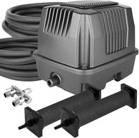 AquaMiracle All-in-One Koi Pond Aerator for Outdoor Ponds, Pond Air Pump Pond Aeration System with Self-Sinking Airline Flow Control Rubber Air Diffuser
