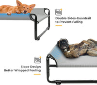 Veehoo Outdoor Elevated Dog Bed - Grey / 43.7"L x 30.3"W x 9.4"Th - image 2