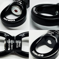 S.E.PEAK black anodized aluminum 35kN swing swivel with 360 degree rotation - view 33