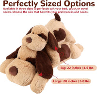 meowtastic Dog Weighted Stuffed Animals, Plush Pillow for Kids – Fun for Kids & Family - Brown Dog / Large / Dog - image 4