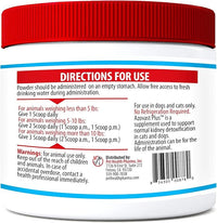 Azovast Plus Kidney Health Supplement for Dogs & Cats, Oral Powder (12 Oz) - (240 Doses/ 2 Jar) NO Refrigeration Required - Help Support Kidney Function & Manage Renal Toxins(U.S.A)(12 Oz (2 Pack))