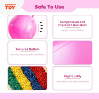 EVERICH TOY 18 inch hopper ball for kids with handle, purple pink clouds - view 39