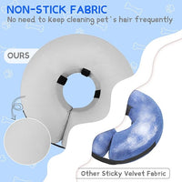 Supet Inflatable Dog Cone Collar Alternative After Surgery, Doggie Neck Donut Collar Recovery ECollar for Post Surgery, Soft Dog Cone for Small Medium Puppies Cats