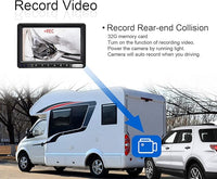 1080P FHD Digital Wireless Backup Camera System Kit for RV/Truck/Trailer/Van/Bus,Night Vision,7inch HD LCD Monitor,IP69 Waterproof Rear View Camera No Interference Record-HW02-M