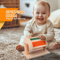 Starrykids 6-in-1 Montessori toys for babies 0-6 months with spinning drum and tummy time mirror - view 4