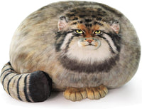 Sew Butiful chubby Pallas's cat steppe cat plush pillow