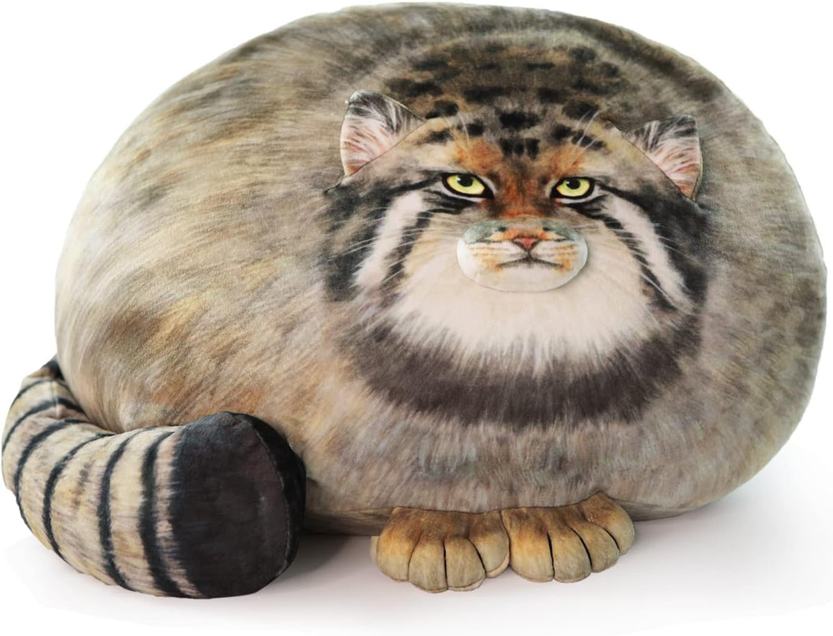 Sew Butiful chubby Pallas's cat steppe cat plush pillow