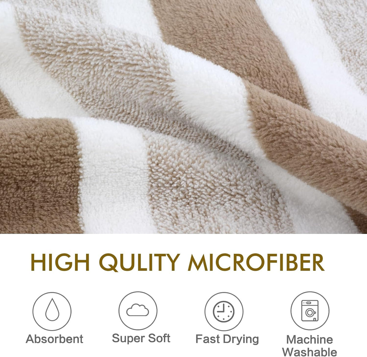 KinHwa Dog Towels for Drying Dogs - 30inchx50inch / Light-brown - image 2