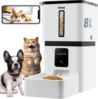 Yakry Automatic Dog Feeder with Camera - 8L