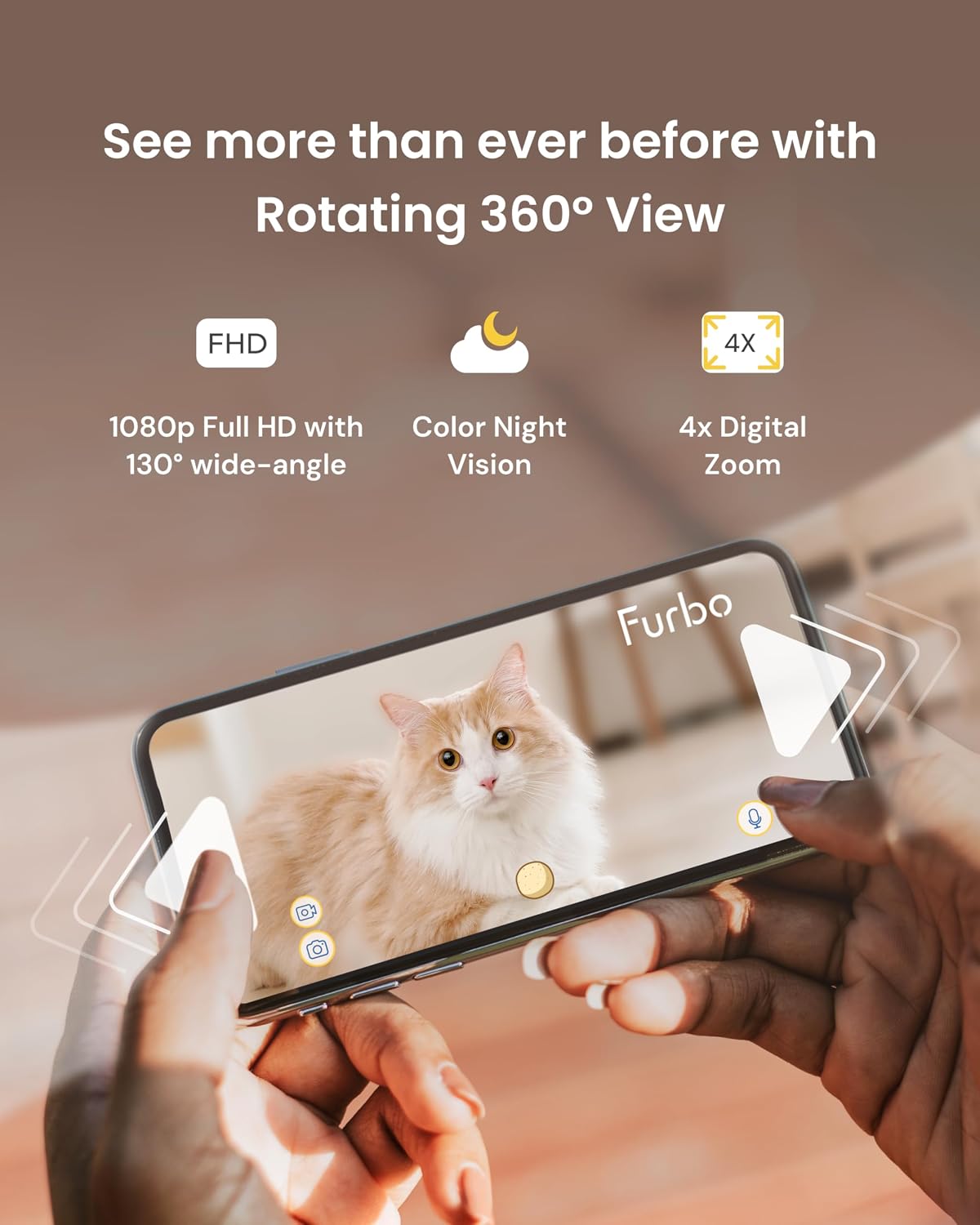 Furbo 360° Dog Camera [Core Features, No Ongoing Cost] – Essentials for Dogs - No Subscription Required / 360° Cat Camera - image 2