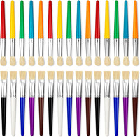 Paint Brushes for Kids, 10 Pcs Big Washable Chubby Toddler Paint Brushes, Easy to Clean & Grip - 30 Pack