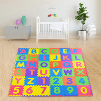 SAFEST Non Toxic Alphabet Puzzle Mat, ABC + Numbers 0 to 9 - 36 Tiles: Alphabet & Numbers - image 2