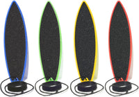 ACEGENIU finger surfboard 4 pack in blue, red, green and yellow - view 2