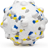 3.7'' Dog Balls for Dogs Aggressive Chewers Indestructible Tennis Durable Bouncy Interactive Dog Toy Balls for Fetch Game Floating Balls (White Large)
