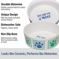 Loving Pets Dolce Moderno Dog Bowl - Small / Had Me at Woof - image 2