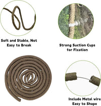 BNOSDM Reptile Plants,Flexible Rainforest Vines with Moss,Bendable Jungle Climbing Vines,Terrarium Artificial Plants Decor for Bearded Dragon,Hermit Crab,Snake,Geckos,Chameleon,Lizard