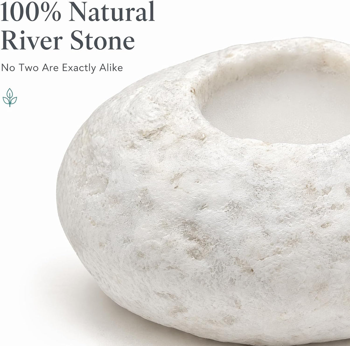Natural River Stone Plant Weights for Aquarium - 1.2″ Hole 6pcs - image 4