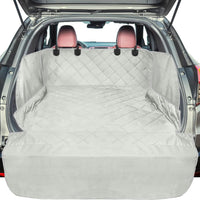 SUV Cargo Liner for Dogs - Trunk Cover with Side Walls for Compact SUV – Essentials for Dogs - Gray / Large (With Flaps) 93"