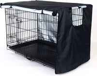kefit Dog Crate Cover, Privacy & Light-Blocking Cover for Wire Dog Kennel/Cage, Fits Standard 48" - Black / 24 inch - image 3
