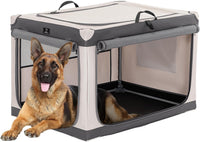 A 4 Pet 36-in Foldable Soft-Sided Dog Crate for Large Dogs – Essentials for Dogs - Grey / 40.0"L x 25.0"W x 25.0"H