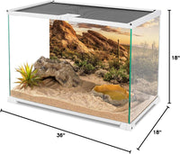 36x18 in Desert Reptile Habitat Backdrop Oasis Cactus Terrarium - 36x18 inches - image 2