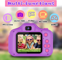 Seckton Upgraded Kids Selfie Camera - Purple - image 2