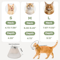 Cat Cone Collar Soft: Comfortable Waterproof Mesh Recovery Cone After Surgery to Stop Licking and Scratch, Alternative to Plastic Elizabeth Head/Neck Cone