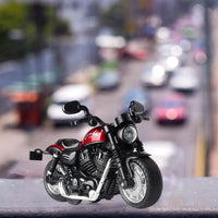 Toy Motorcycle, Pull Back Moto Bike Toy with Sound and Light – Fun for Kids & Family - Red - image 3