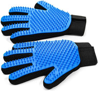 NVNAN Pet Hair Removal Glove for Dogs & Cats - Blue