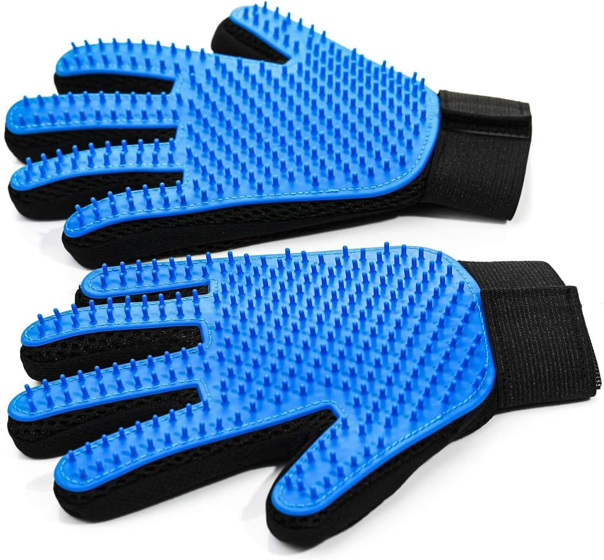 NVNAN Pet Hair Removal Glove for Dogs & Cats - Blue